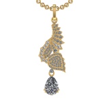 2.52 Ctw SI2/SI1 Diamond 14K Yellow Gold Pendant (ALL DIAMOND ARE LAB GROWN