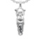 0.53 Ctw VS/SI1 Diamond Prong Set 14k white Gold Pandant (ALL DIAMOND ARE L