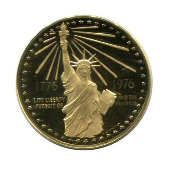 1976 Bicentennial gold Medal 40.4 PF