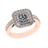 1.70 Ctw VS/SI1 Diamond 14K Rose Gold Engagement Ring (ALL DIAMOND ARE LAB