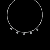 0.75 Ctw VS/SI1 Diamond 14K White Gold Yard Necklace (ALL DIAMOND ARE LAB G