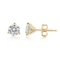 0.25 ctw 14k Yellow Gold 4 Prong Basket Pushback Round Stud