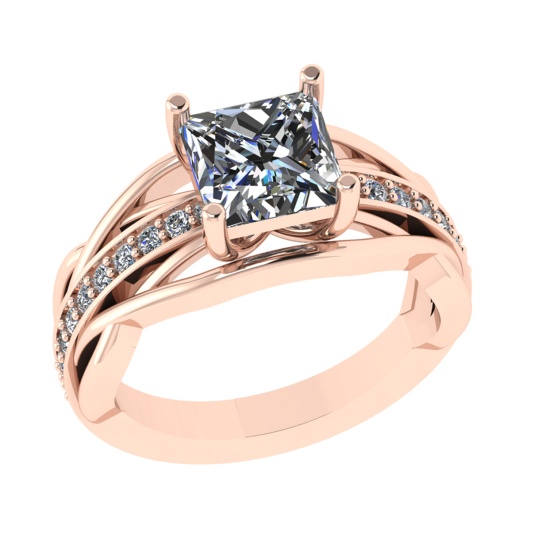 2.33 Ctw VS/SI1 Diamond 14k Rose Gold Engagement Ring