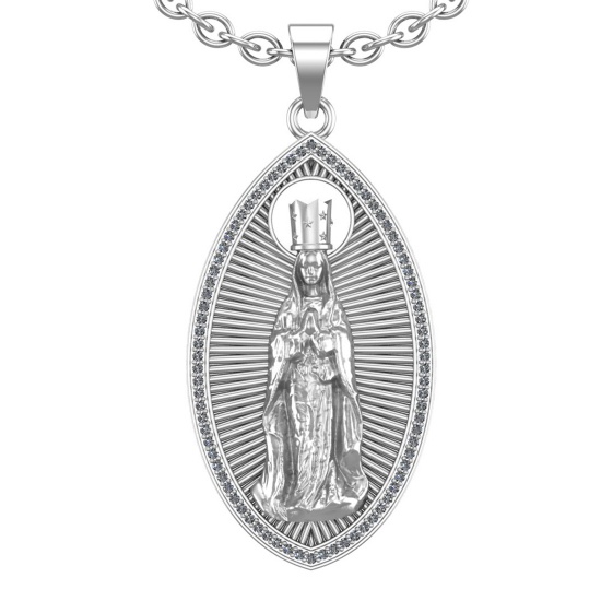 0.40 Ctw VS.SI1 (ALL DIAMOND ARE LAB GROWN ) Diamond 14k white Gold Necklac