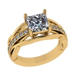 2.33 Ctw VS/SI1 Diamond 14k Yellow Gold Engagement Ring