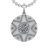 1.86 Ctw VS.SI1 (ALL DIAMOND ARE LAB GROWN ) Diamond 14k white Gold Necklac