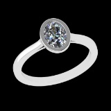 0.75 Ctw VS/SI1 Diamond 10k white Gold Solitaire Ring (ALL DIAMOND ARE LAB