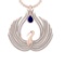 7.52 Ctw VS/SI1 Blue Sapphire and Diamond 14K Rose Gold Pendant (ALL DIAMON