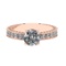 2.07 Ctw SI2/SI1 Diamond Prong Set 14k Rose Gold Engagement Ring (ALL DIAMO