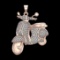 2.65 Ctw VS/SI1 Diamond Prong Set 10k Rose Gold Pandant (ALL DIAMOND ARE LA