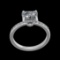 1.53 Ctw VS/SI1 Diamond 10K White Gold Engagement Ring