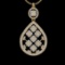 2.17 Ctw VS/SI1 Diamond 10k Yellow Gold Pandant (ALL DIAMOND ARE LAB GROWN