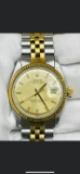 USED 36MM ROLEX TWO-TONE DATEJUST IN EXCELLENT CONDITION COMES WITH BOX & P