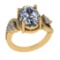 5.10 Ctw VS/SI1 Diamond 14k Yellow Gold Engagement Ring