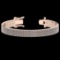 4.92 Ctw VS/SI1 Diamond 14K Rose Gold 3 Row Bracelet (ALL DIAMOND ARE LAB G