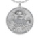 1.96 Ctw VS/SI1 Diamond 14K White Gold Zodiac sign theme Necklace (ALL DIAM
