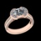 2.11 Ctw VS/SI1 Diamond 10k Rose Gold Engagement Ring (ALL DIAMOND ARE LAB