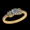0.77 Ctw VS/SI1 Diamond 10k Yellow Gold Engagement Ring (ALL DIAMOND ARE LA
