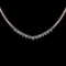 1.06 Ctw VS/SI1 Diamond 14K Rose Gold Slide Necklace (ALL DIAMOND ARE LAB G