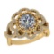 1.77 Ctw VS/SI1 Diamond 14K Yellow Gold Engagement Ring