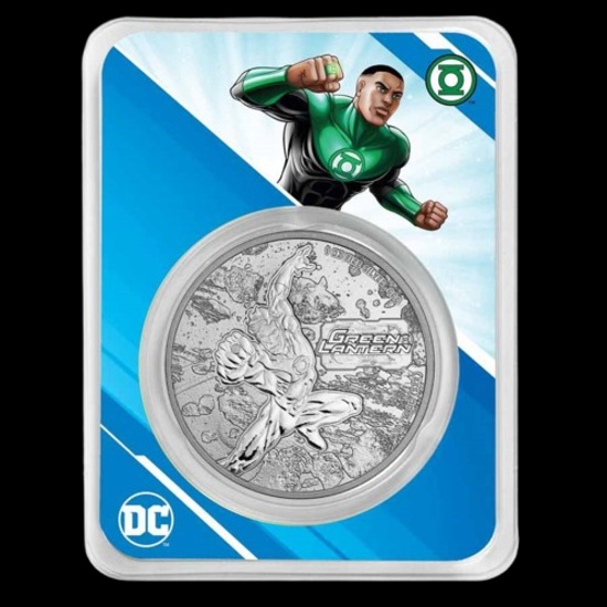 2023 Samoa 1 oz Silver DC Comics Green Lantern BU (with TEP)