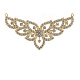 2.43 Ctw VS/SI1 Diamond 14k Yellow Gold Pendant (ALL DIAMOND ARE LAB GROWN