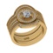 1.15 Ctw VS/SI1 Diamond 14K Yellow Gold Engagement Ring (ALL DIAMOND ARE LA
