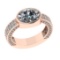 2.96 Ctw VS/SI1 Diamond 14k Rose Gold Engagement Ring