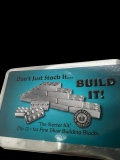 LOT OF 12 x 1 oz .999 Fine Silver poured bullion art bar building block wit