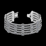 20.06 Ctw VS/SI1 Diamond Style 14K White Gold Bracelet (ALL DIAMOND ARE LAB