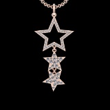 2.28 Ctw VS/SI1 Diamond 10k Rose Gold Christmas Theme Pandant (ALL DIAMOND