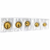 Chinese Proof Gold Panda 5 Piece Set 1988