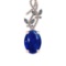 28.72 Ctw SI1/SI2 Tanzanite and Diamond 14k Rose Gold Pandant (ALL DIAMOND