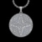5.80 Ctw VS/SI1 Diamond 14 K White Gold Necklace(ALL DIAMOND ARE LAB GROWN