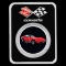 Corvette (1969) Red 1 oz Colorized Silver w/ TEP