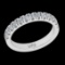 0.52 Ctw VS/SI1 Diamond 10k White Gold Eternity Band Ring (ALL DIAMOND ARE