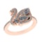 0.73 Ctw VS/SI1 Diamond 14k Rose Gold Engagement Ring (ALL DIAMOND ARE LAB