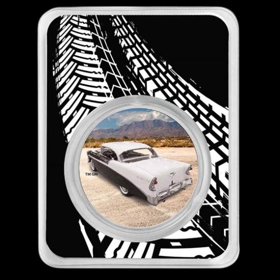 Chevrolet Belair Colorized 1 oz Silver w/ TEP