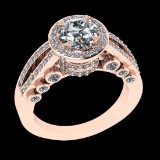 2.31 Ctw VS/SI1 (ALL DIAMOND ARE LAB GROWN ) Diamond 10k Rose Gold Engageme