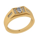 0.35 Ctw VS/SI1 Diamond 10K Yellow Gold Engagement Ring (ALL DIAMOND ARE LA