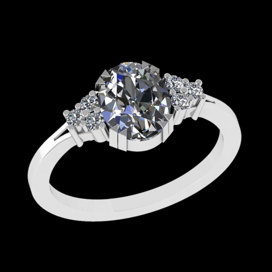 2.65 Ctw VS/SI1 Diamond 10k white Gold Engagement Ring (ALL DIAMOND ARE LAB