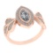 0.83 Ctw VS/SI1 Diamond 14K Rose Gold Engagement Ring