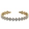 13.26 Ctw SI1/SI2 Diamond 14k Yellow Gold Bracelet (ALL DIAMOND ARE LAB GRO
