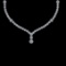 116.18 Ctw VS/SI1 Diamond 10K white Gold Necklace Set (ALL DIAMOND ARE LAB