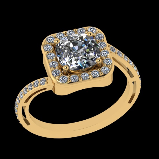2.44 Ctw VS/SI1 Diamond 10k Yellow Gold Engagement Ring (ALL DIAMOND ARE LA