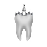 0.66 Ctw VS/SI1 Diamond 14k white Gold Pendant (ALL DIAMOND ARE LAB GROWN )