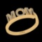 0.14 Ctw VS/SI1 Diamond 10K Yellow Gold Special Moms Ring