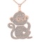 5.26 Ctw SI2/SI1 Diamond Style Prong Set 18K Rose Gold chinese year of the