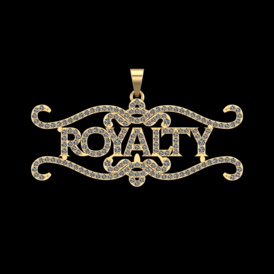2.03 Ctw VS/SI1 Diamond 10k Yellow Gold Royalty Pandant (ALL DIAMOND ARE LA