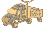 7.81 Ctw VS/SI1 Diamond 10K Yellow Gold Hip Hop Style Necklace (ALL DIAMOND